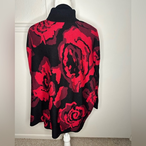 Chico's Roses Jacquard Pullover Sweater L/XL - Picture 5 of 9